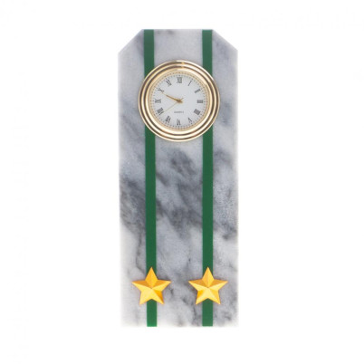 Часы "Погон подполковник ПС ФСБ" из мрамора