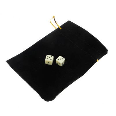 Кубики зарики 1 см белые 2 шт