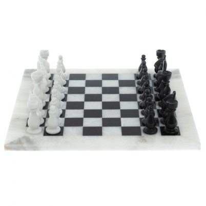 Шахматы &quot;Люкс&quot; из мрамора доска 30х30 см