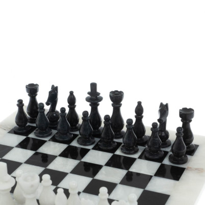 Шахматы &quot;Люкс&quot; из мрамора доска 30х30 см