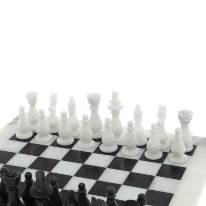 Шахматы &quot;Люкс&quot; из мрамора доска 30х30 см