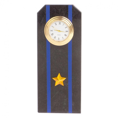 Часы "Погон майор Авиации ВМФ" из змеевика
