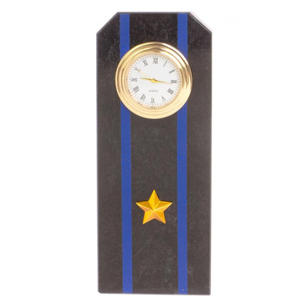 Часы "Погон майор Авиации ВМФ" из змеевика