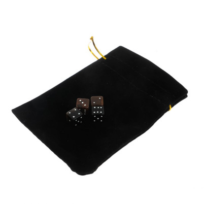 Кубики зарики 1 см коричневые и черные 4 шт