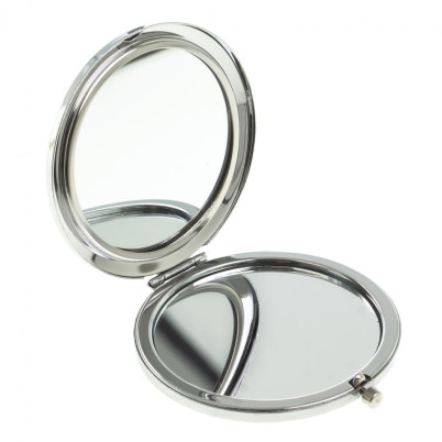 Карманное зеркальце шайтанский переливт цвет серебро