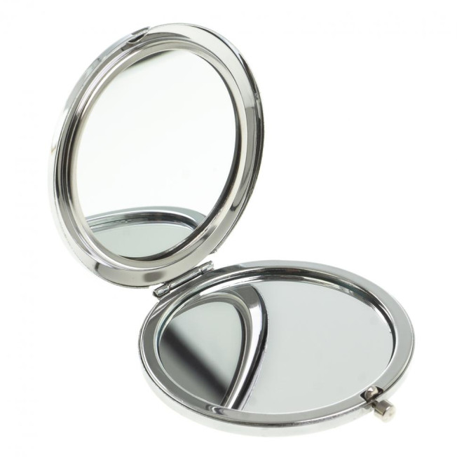 Карманное зеркальце шайтанский переливт цвет серебро