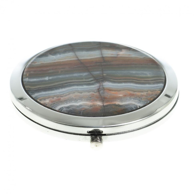 Карманное зеркальце шайтанский переливт цвет серебро