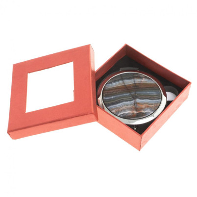 Карманное зеркальце шайтанский переливт цвет серебро