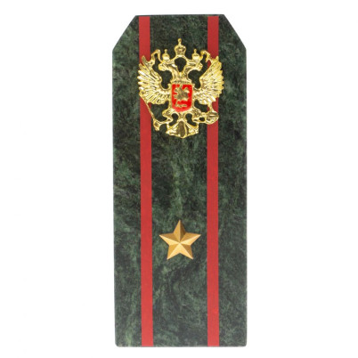 Сувенир погон &quot;Майор ВС&quot; камень змеевик