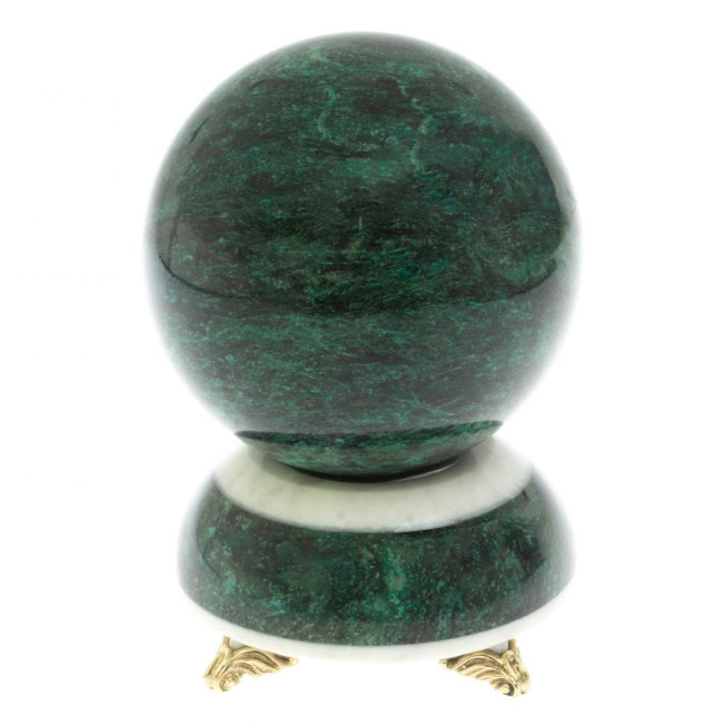 Шар "Антистресс" 13 см на подставке камень змеевик 13х13х19 см