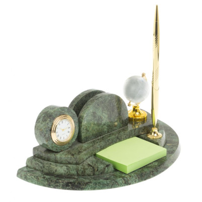 Настольный мини-набор &quot;Глобус&quot; змеевик