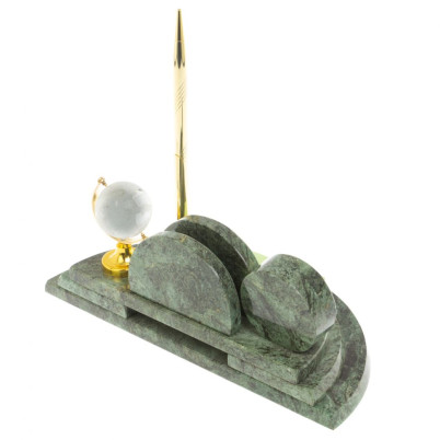 Настольный мини-набор &quot;Глобус&quot; змеевик