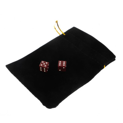 Кубики зарики 1х1 см красные 2 шт