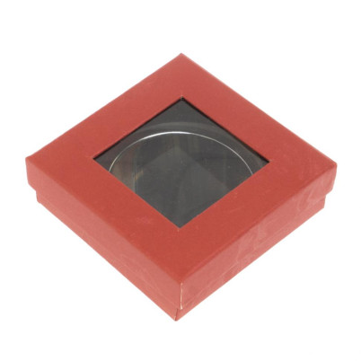 Карманное зеркальце из камня соколиный глаз цвет серебро