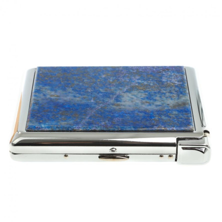 Портсигар на 20 сигарет с зажигалкой камень лазурит