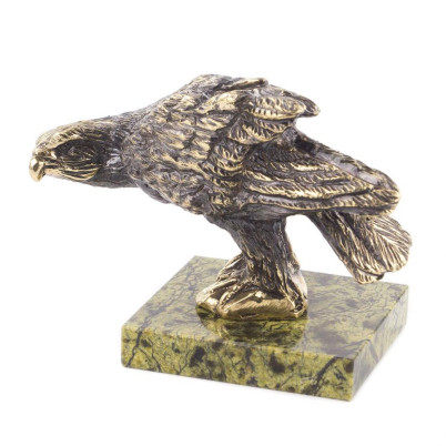Настольная статуэтка из бронзы и камня &quot;Сокол&quot;