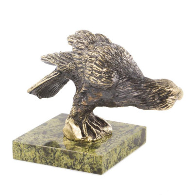Настольная статуэтка из бронзы и камня &quot;Сокол&quot;