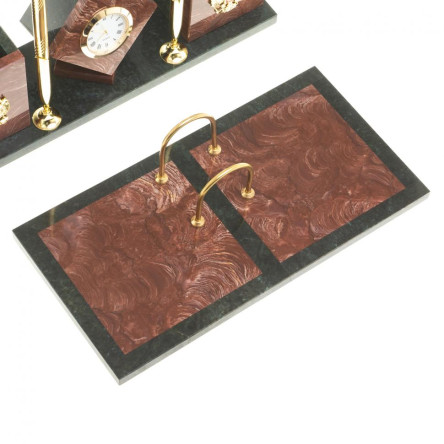 Настольный набор "Куб" из лемезита