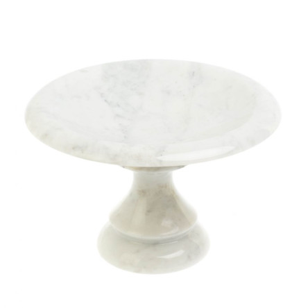 Ваза для фруктов из белого мрамора 22х22х15 см