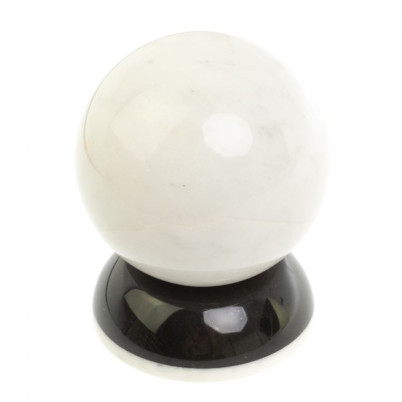 Шар &quot;Антистресс&quot; из белого мрамора и черного змеевика 9,5 см