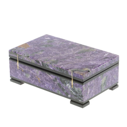 Шкатулка из чароита 12х7,5х4,5 см