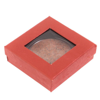 Зеркало круглое из камня пегматит цвет серебро