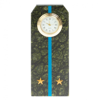 Часы "Погон лейтенант ВВС, ВКС, ВДВ" серпентинит