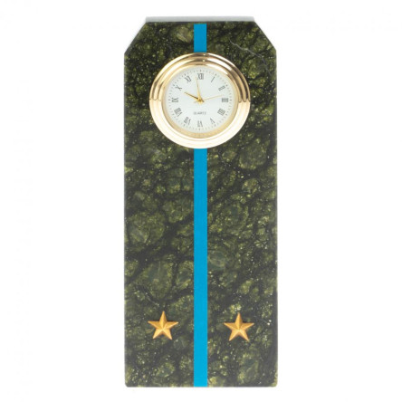Часы "Погон лейтенант ВВС, ВКС, ВДВ" серпентинит