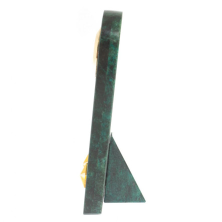 Часы-погон "Подполковник МЮ" камень змеевик