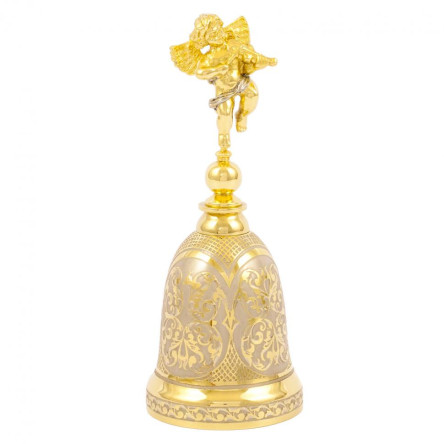 Колокольчик металлический "Ангел со скрипкой" в подарочной упаковке Златоуст