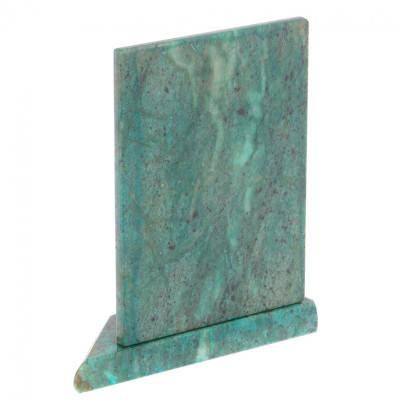 Икона с подсвечником Владимирская малая из змеевика 9,5х9,5х10 см