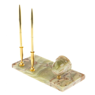 Письменный набор из оникса 20х10х20 см (4х8)