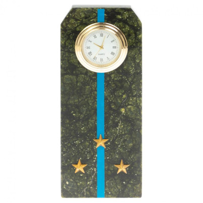 Часы "Погон старший лейтенант ВВС, ВКС, ВДВ" серпентинит