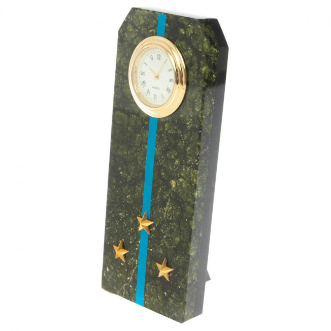 Часы &quot;Погон старший лейтенант ВВС, ВКС, ВДВ&quot; серпентинит