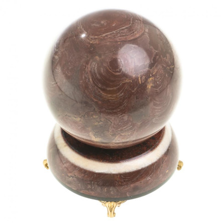 Сувенир "Шар Антистресс" 10,5 см из лемезита на подставке