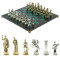 Шахматы "Древний Рим" доска 44х44 см из змеевика