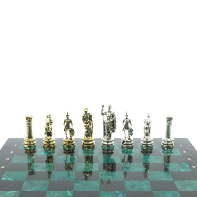 Шахматы &quot;Древний Рим&quot; доска 44х44 см из змеевика