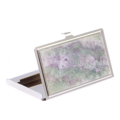 Карманная визитница из флюорита