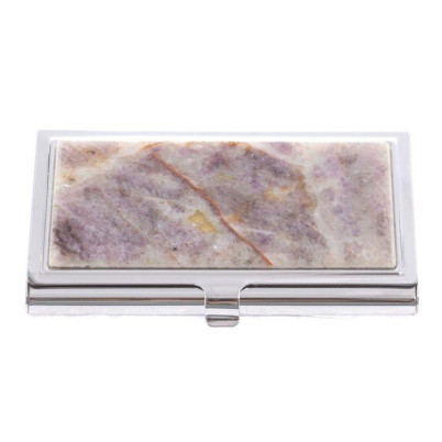 Карманная визитница из флюорита