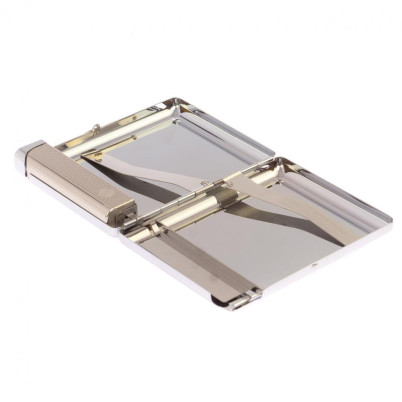 Портсигар на 20 сигарет с зажигалкой камень пирит