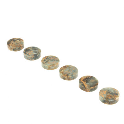 Камни для виски &quot;Фишки&quot; из камня офиокальцит 6 штук