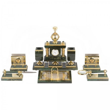 Настольный набор "Держава" из нефрита