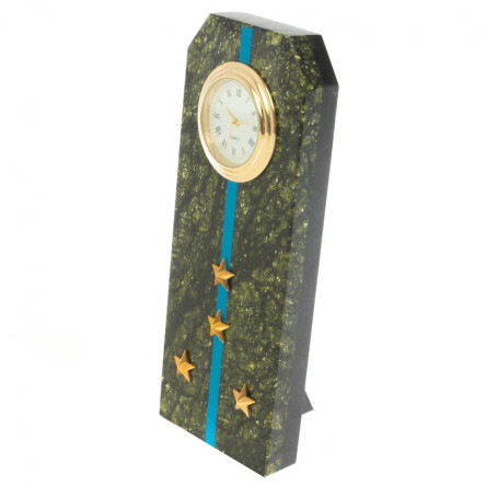 Часы "Погон капитан ВВС, ВКС, ВДВ" серпентинит
