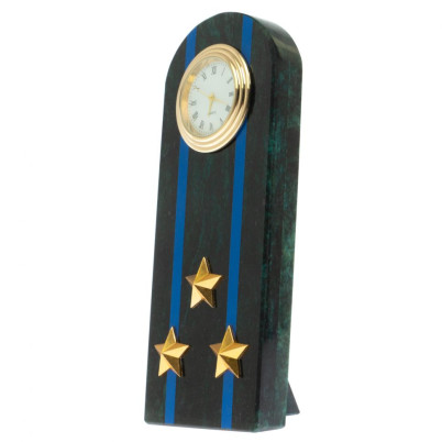 Часы-погон "Полковник МЮ" камень змеевик