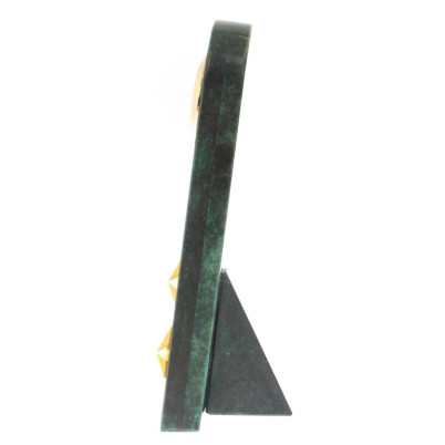 Часы-погон "Полковник МЮ" камень змеевик