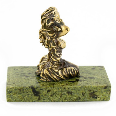 Сувенир статуэтка знак зодиака &quot;Дева&quot; из бронзы и камня