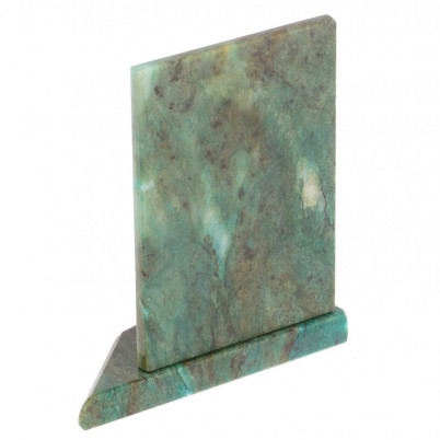 Икона с подсвечником Серафим Саровский малая из змеевика 9,5х9,5х10 см