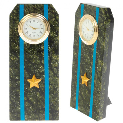 Часы "Погон майор ВВС, ВКС, ВДВ" серпентинит