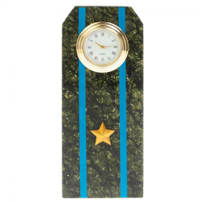 Часы "Погон майор ВВС, ВКС, ВДВ" серпентинит