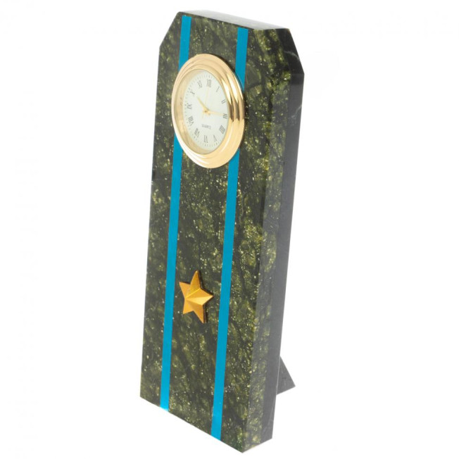 Часы &quot;Погон майор ВВС, ВКС, ВДВ&quot; серпентинит